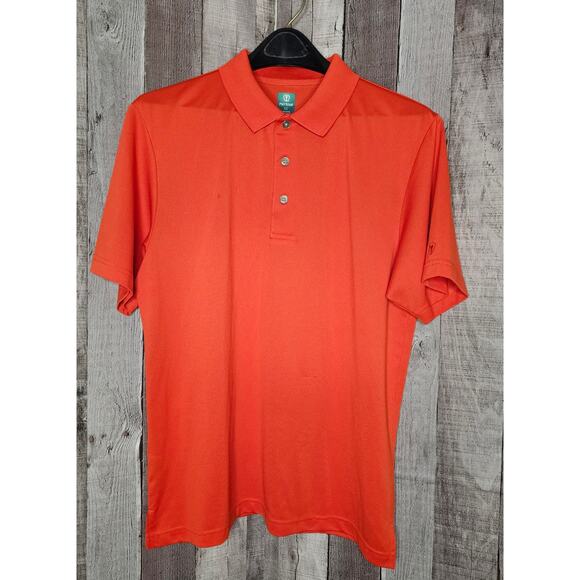 PRO TOUR Golf Short Sleeve Polo SHIRT Orange Air Play Men's Size Medium - Picture 1 of 5